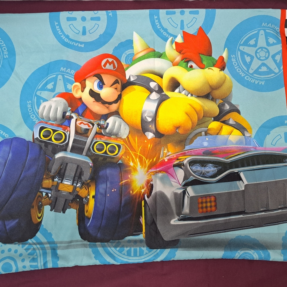 Mario Motors Standard Size Pillowcase